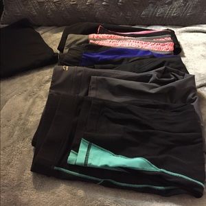 SIX pairs of workout bottoms!