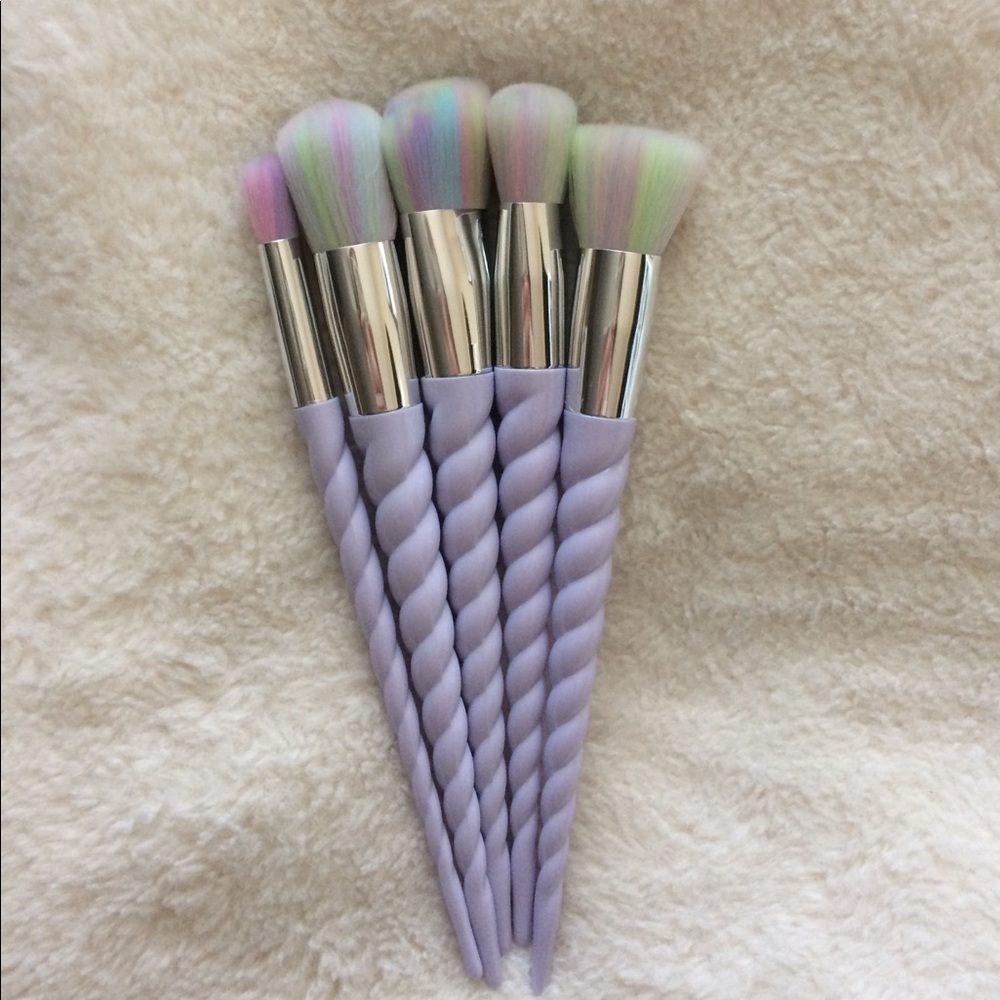 LAST PACK💕5 pc Unicorn Makeup Brush Set 🦄 - Picture 4 of 4