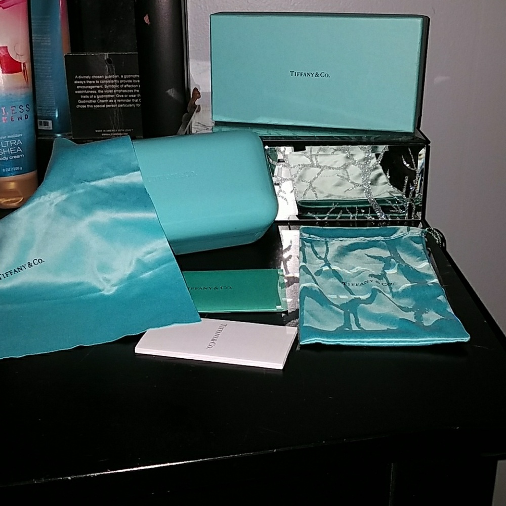 Authentic Tiffany&Co sunglass box, case and cloth