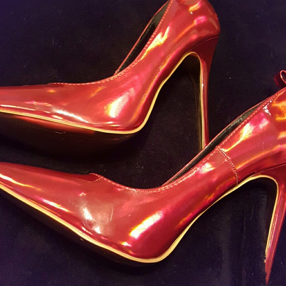 Metallic Red Pump 8.5 - Picture 2 of 2