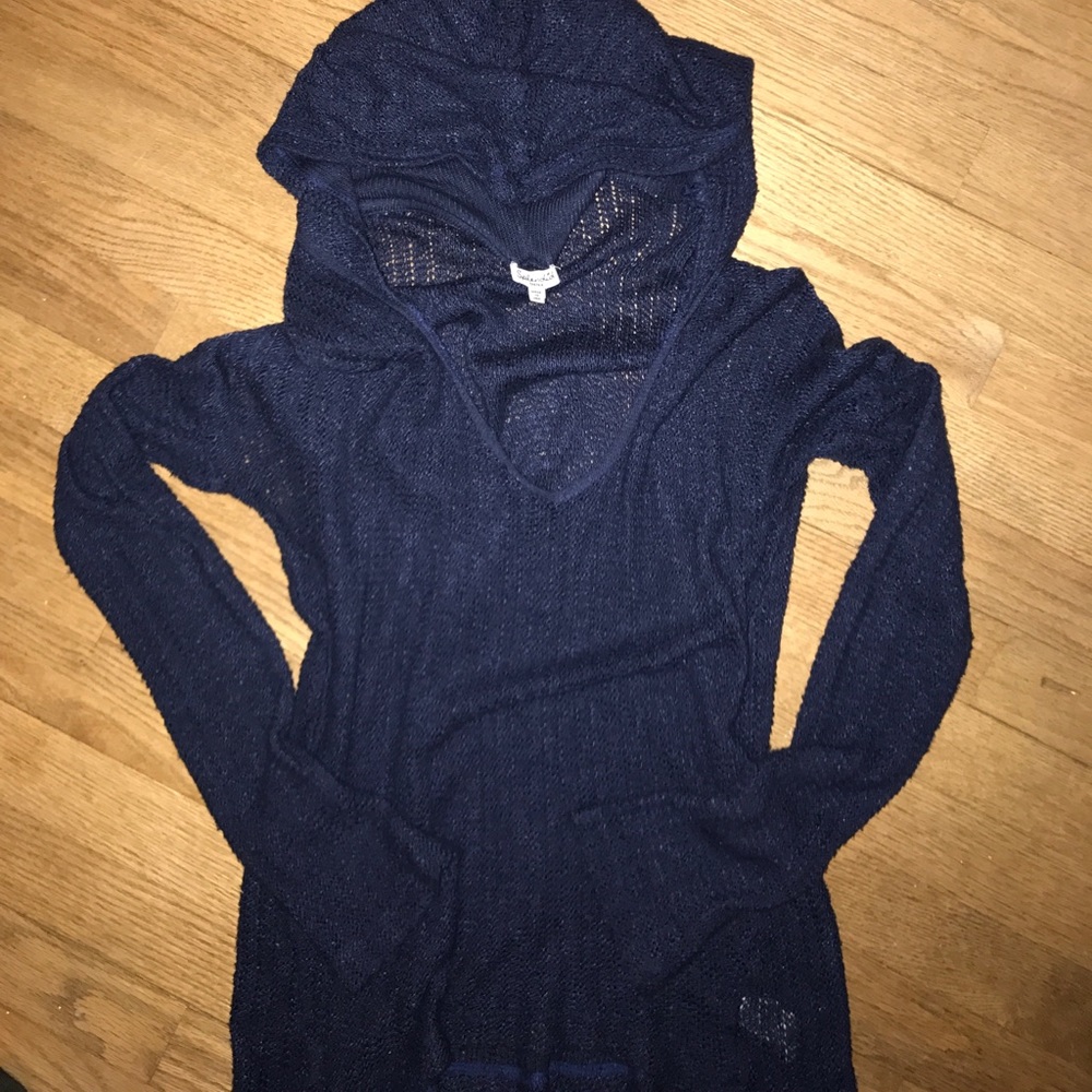 Splendid Navy blue hooded sweater