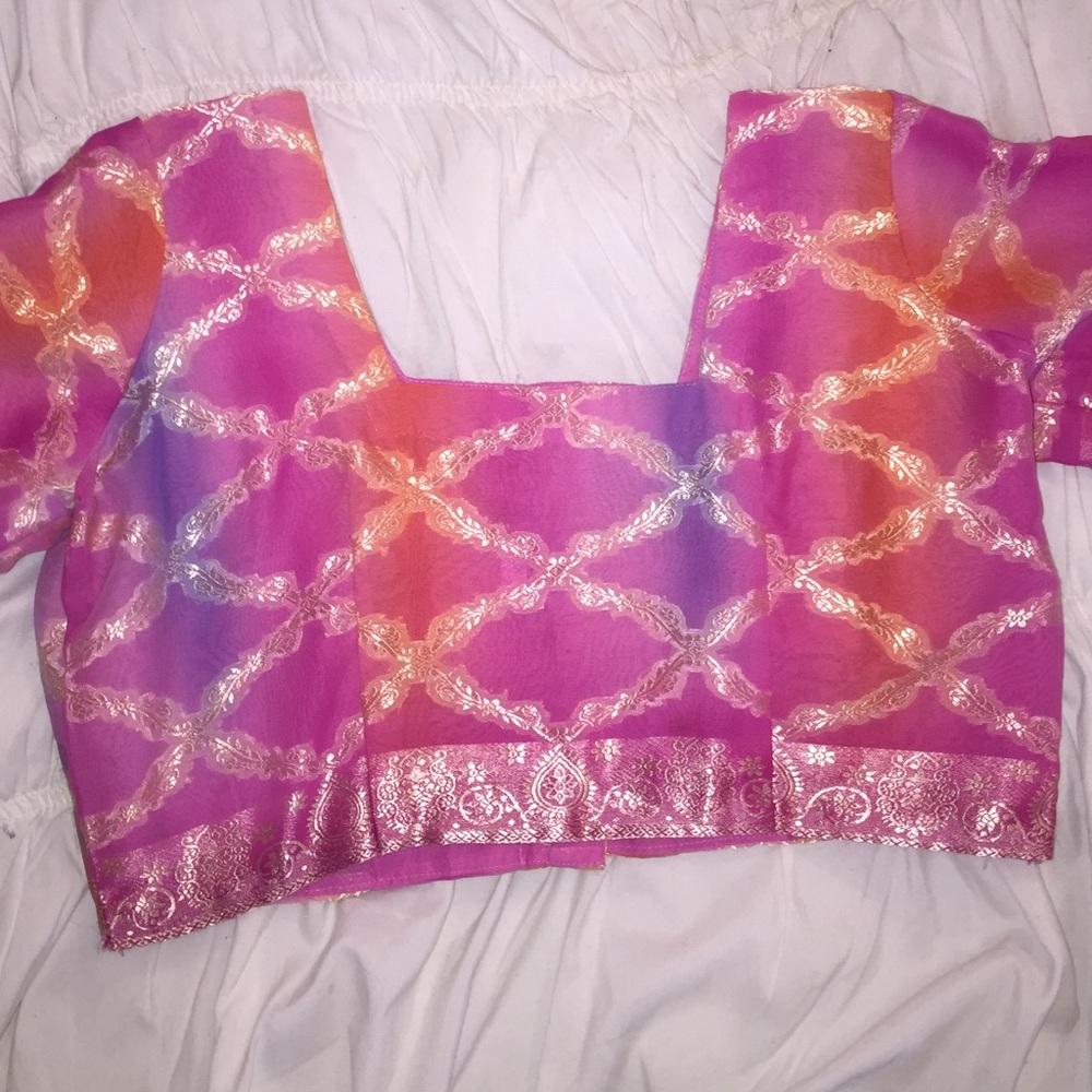 Vintage Indian style crop top
