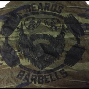 Barbells & Beards Camo Tank