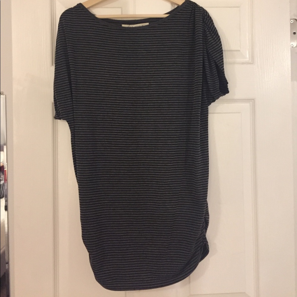 Black and grey striped tunic from Max Studio