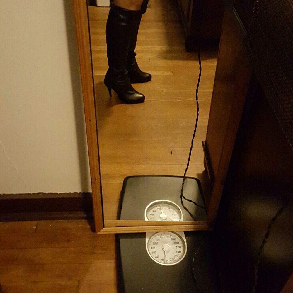 Black high heel boots give me a offer