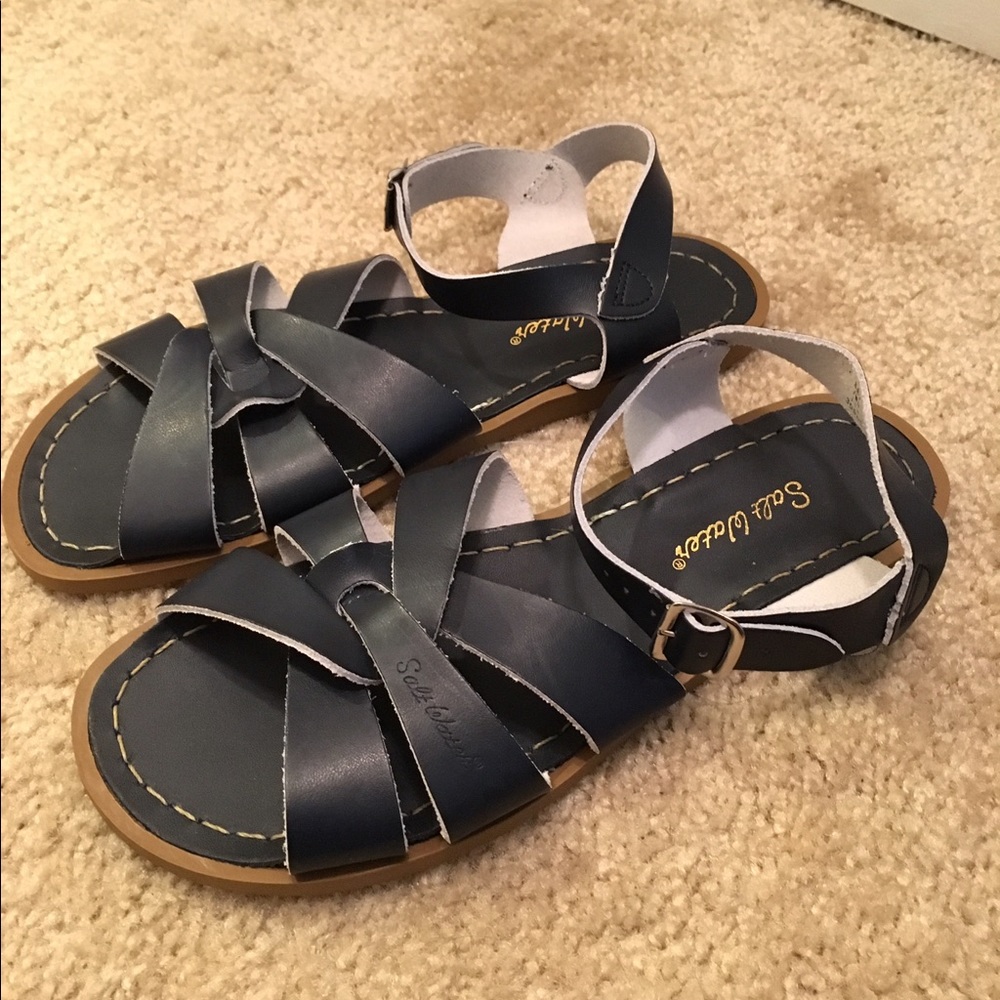 Navy Salt Water sandals