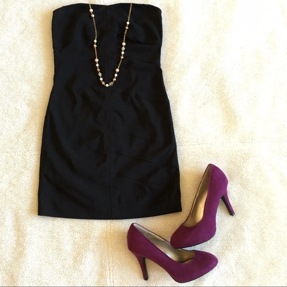 Black strapless bandage dress Forever 21