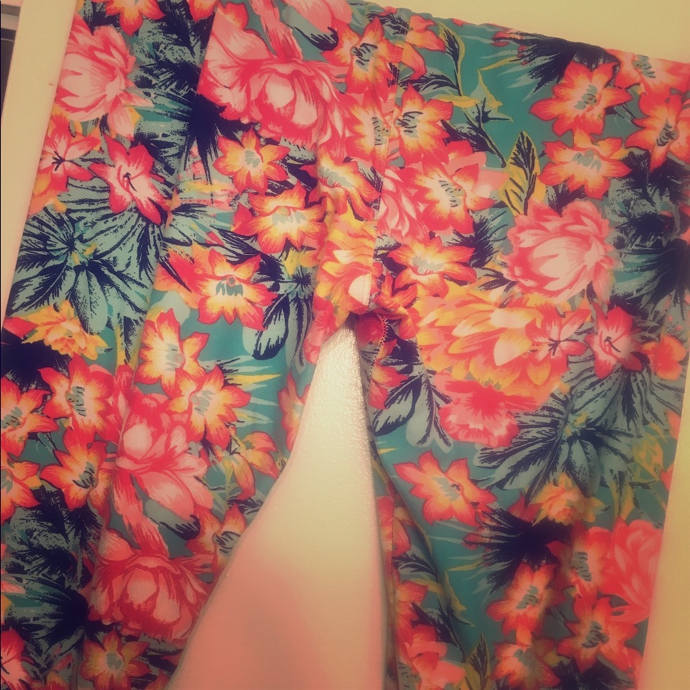 Floral leggings