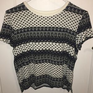 American Eagle cropped print tee