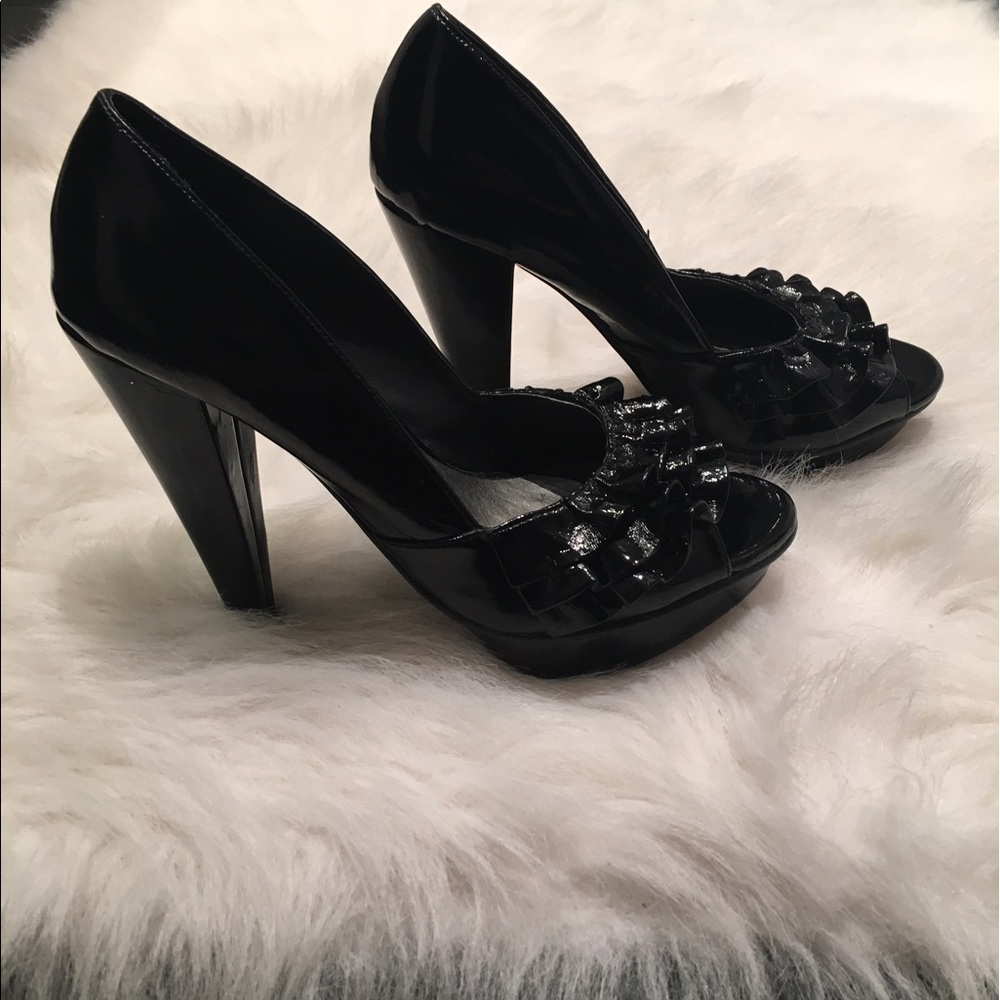New Steve Madden patent platform heels