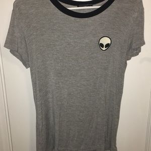 Brandy Melville Alien patch tee