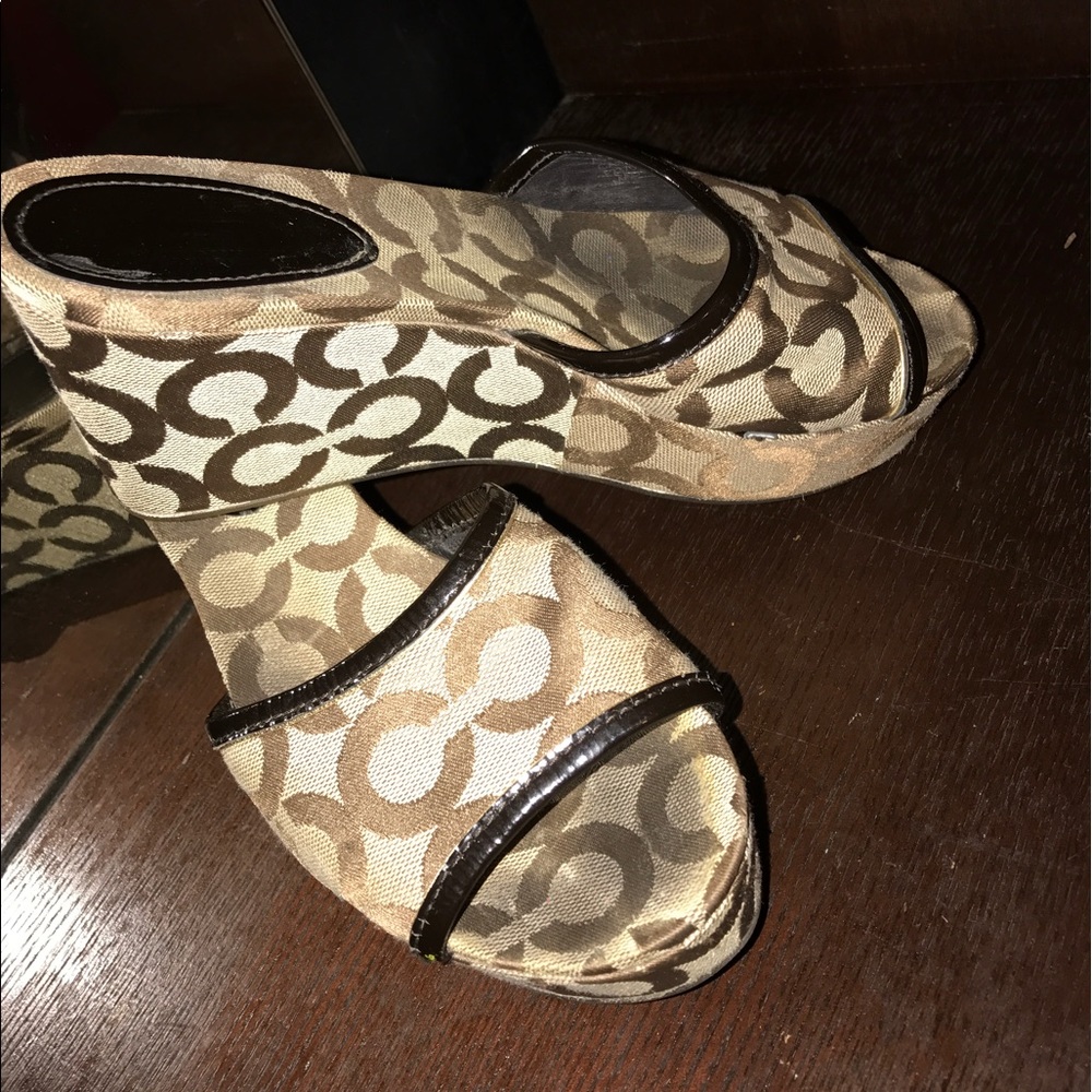 Coach wedges size 6