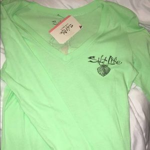 mint green long sleeve