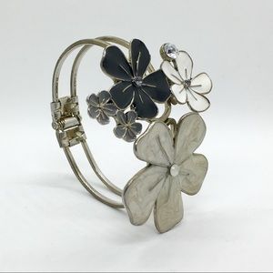 F21 Floral Cuff Bracelet