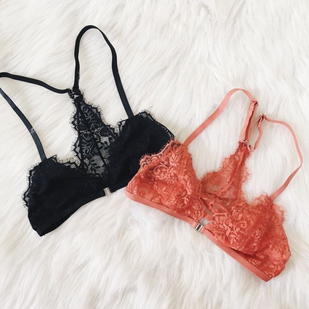 Caged Lace Racerback Bralette