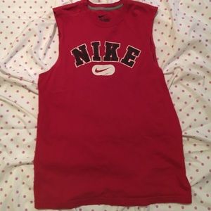 NIKE men's red tank