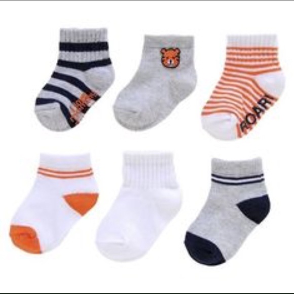 Carter's - Carter's Baby Boy 6 Pack Lion Tiger Baby Socks ...