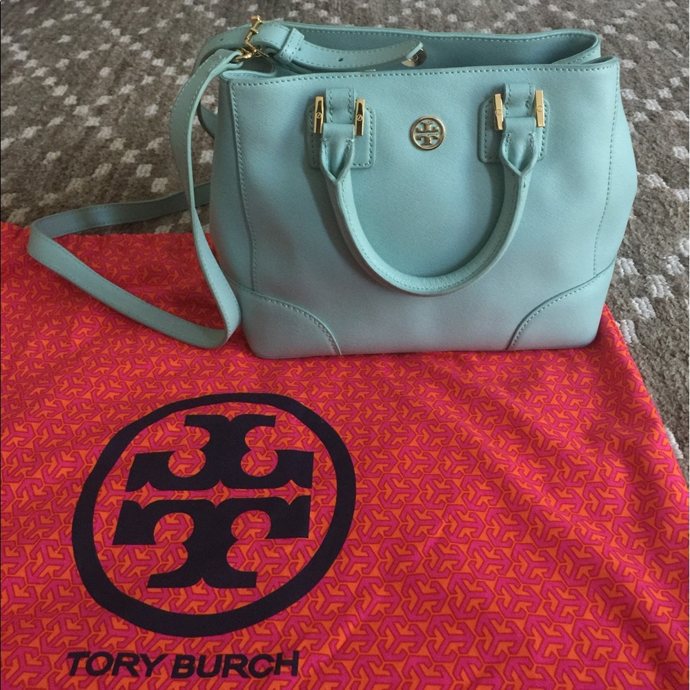 ⚡️SOLD ✨ Auth Tory Burch Mint Green Tote