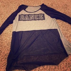 Sheer dance top