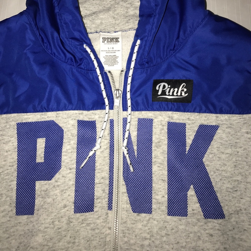 PINK full zip hoodie