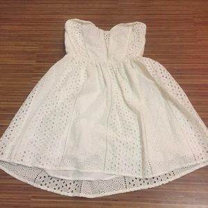 UO White Eyelet Dress