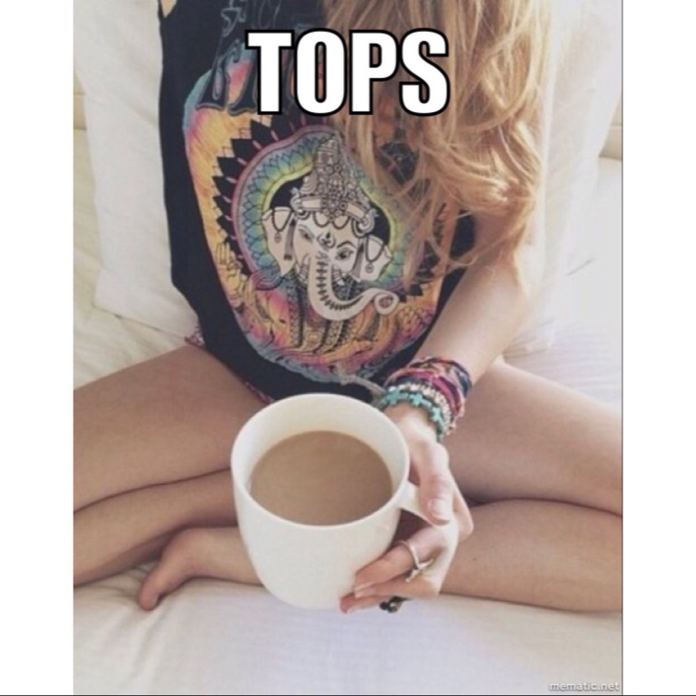 Tanks, short and long sleeve, hoodies & sweaters