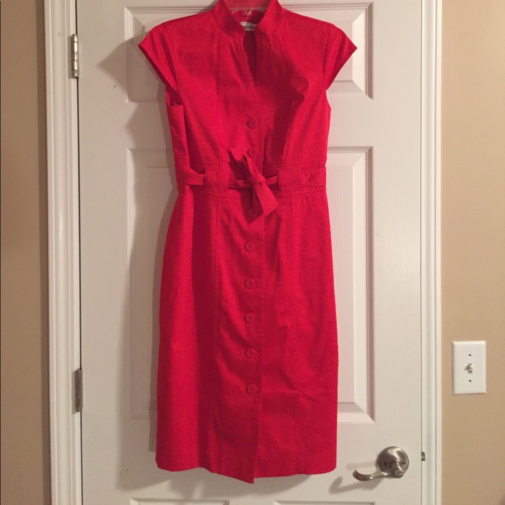 Calvin Klein red dress
