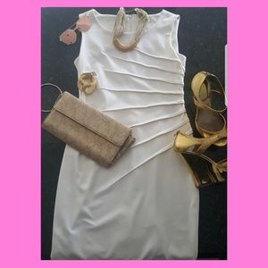 Calvin Klein Cream dress, Size 10 !! $15