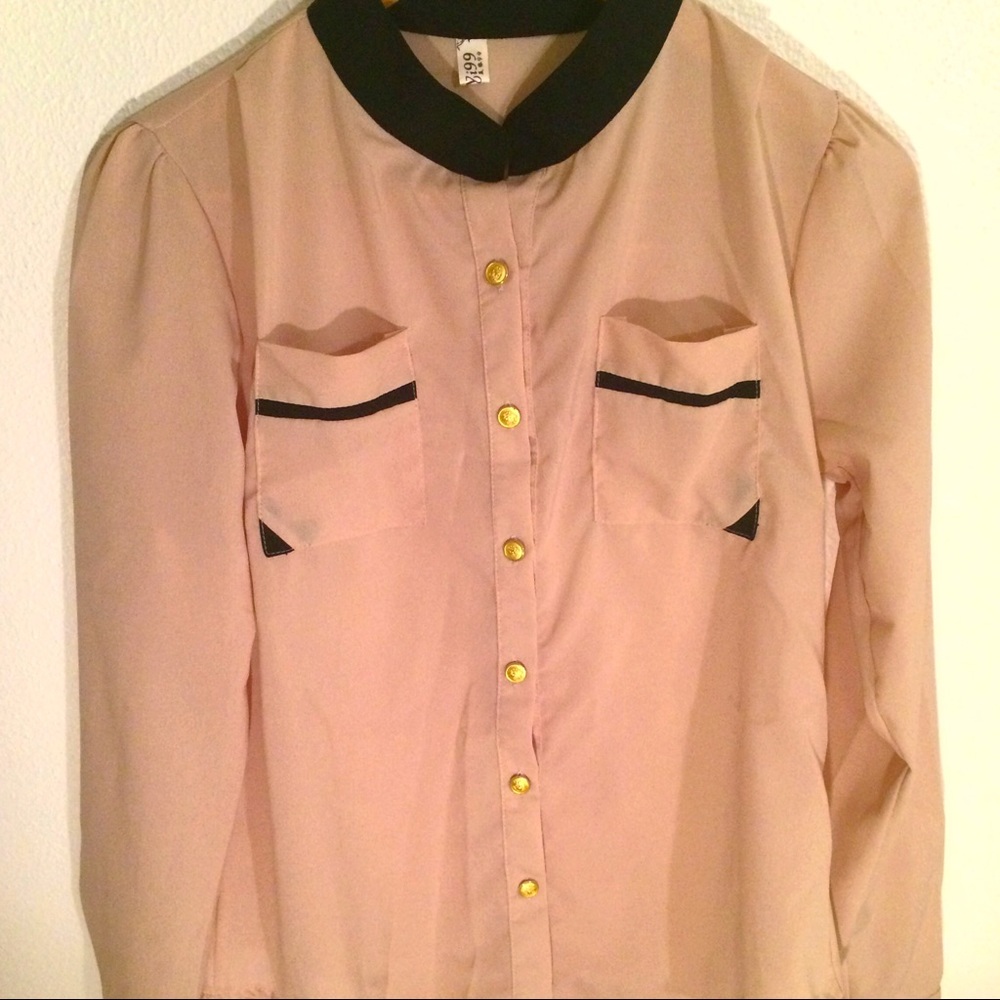 Mei Yi 99 |  Long Sleeved Button Down Size Medium
