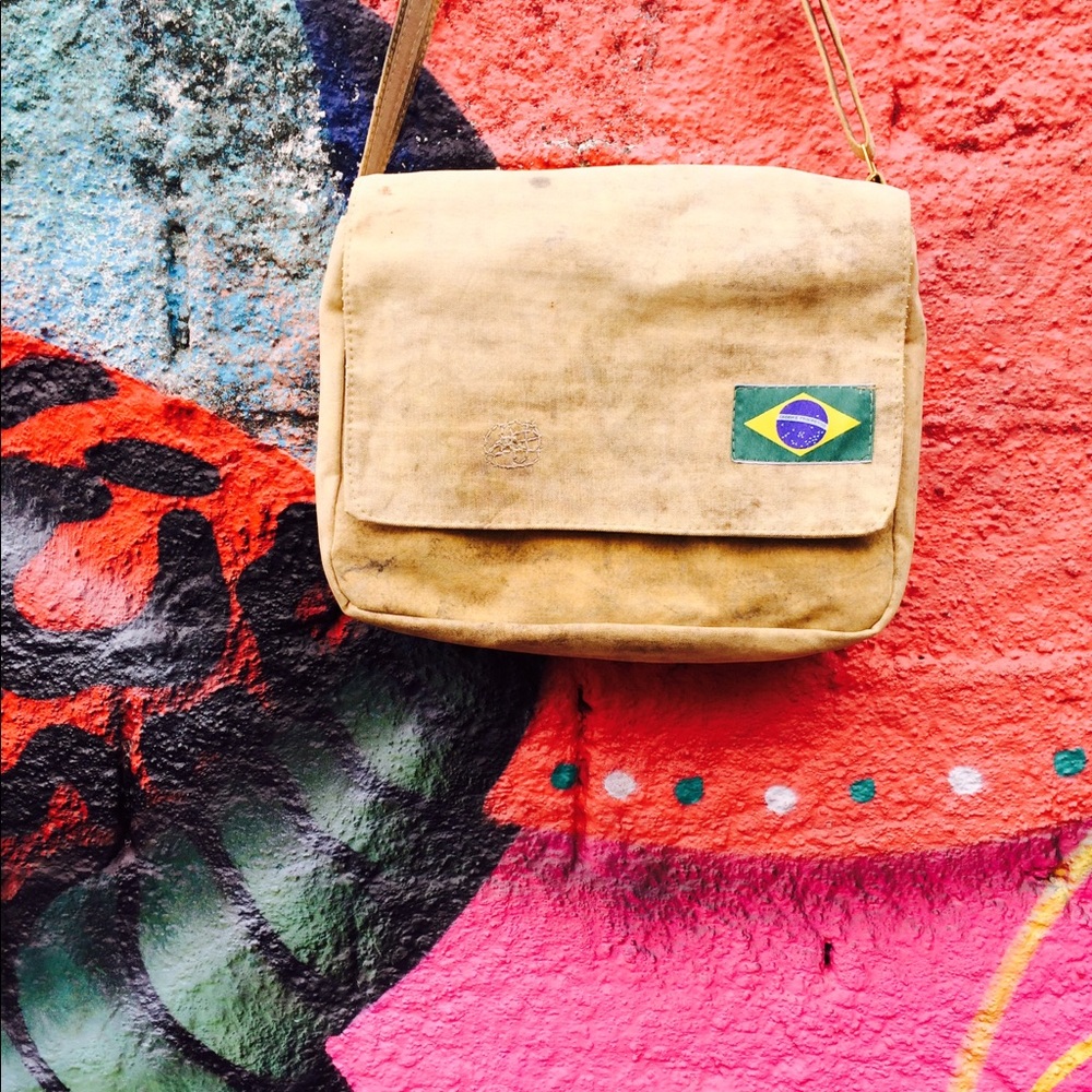 UrbanSamba "Graffiti" Upcycled Messenger Bag