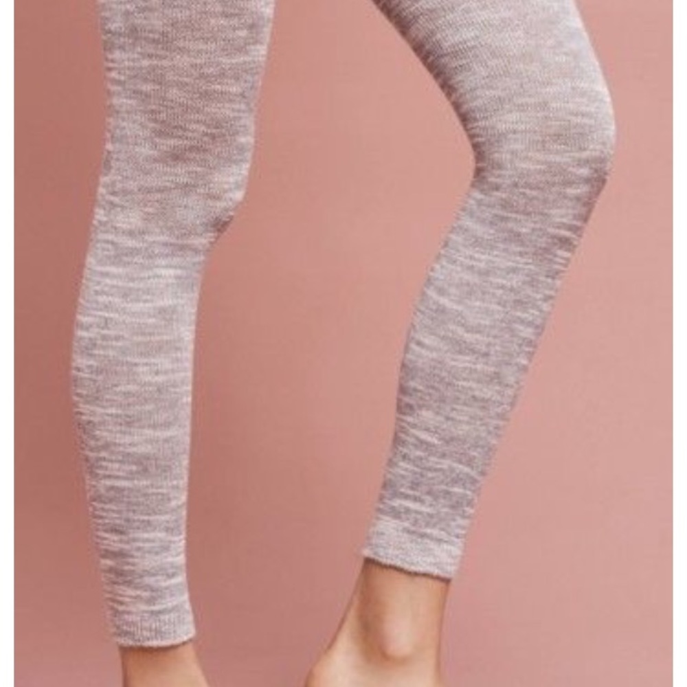 Marled footless tights