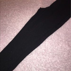 Black sparkle leggings from faded glory