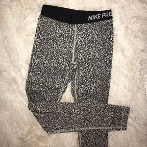 Leopard Print Nike Pro Leggings