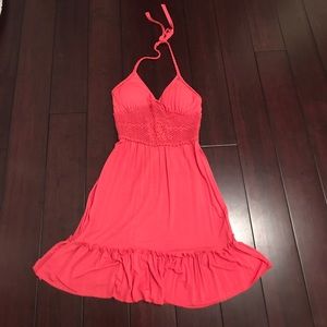 Coral dress