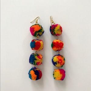 Pom Pom Ball Earrings