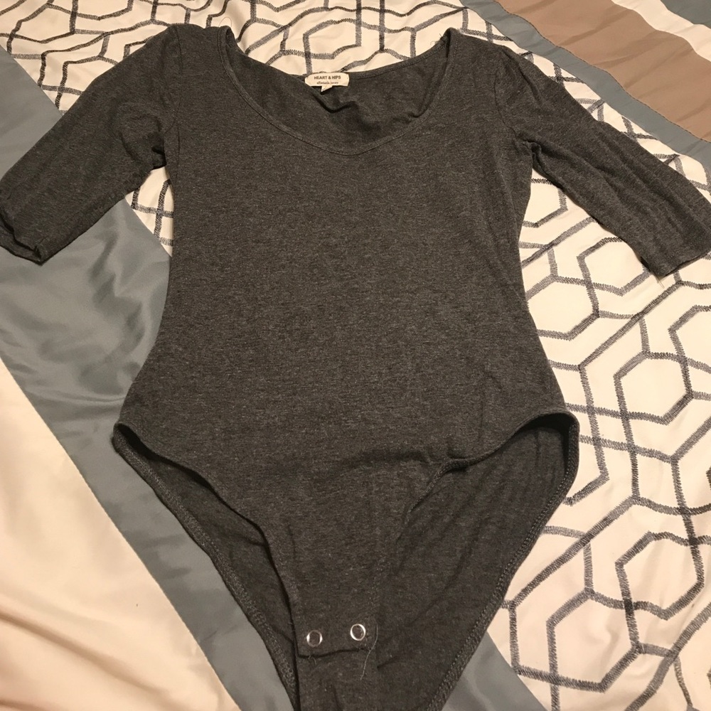 Gray bodysuit