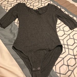 Gray bodysuit