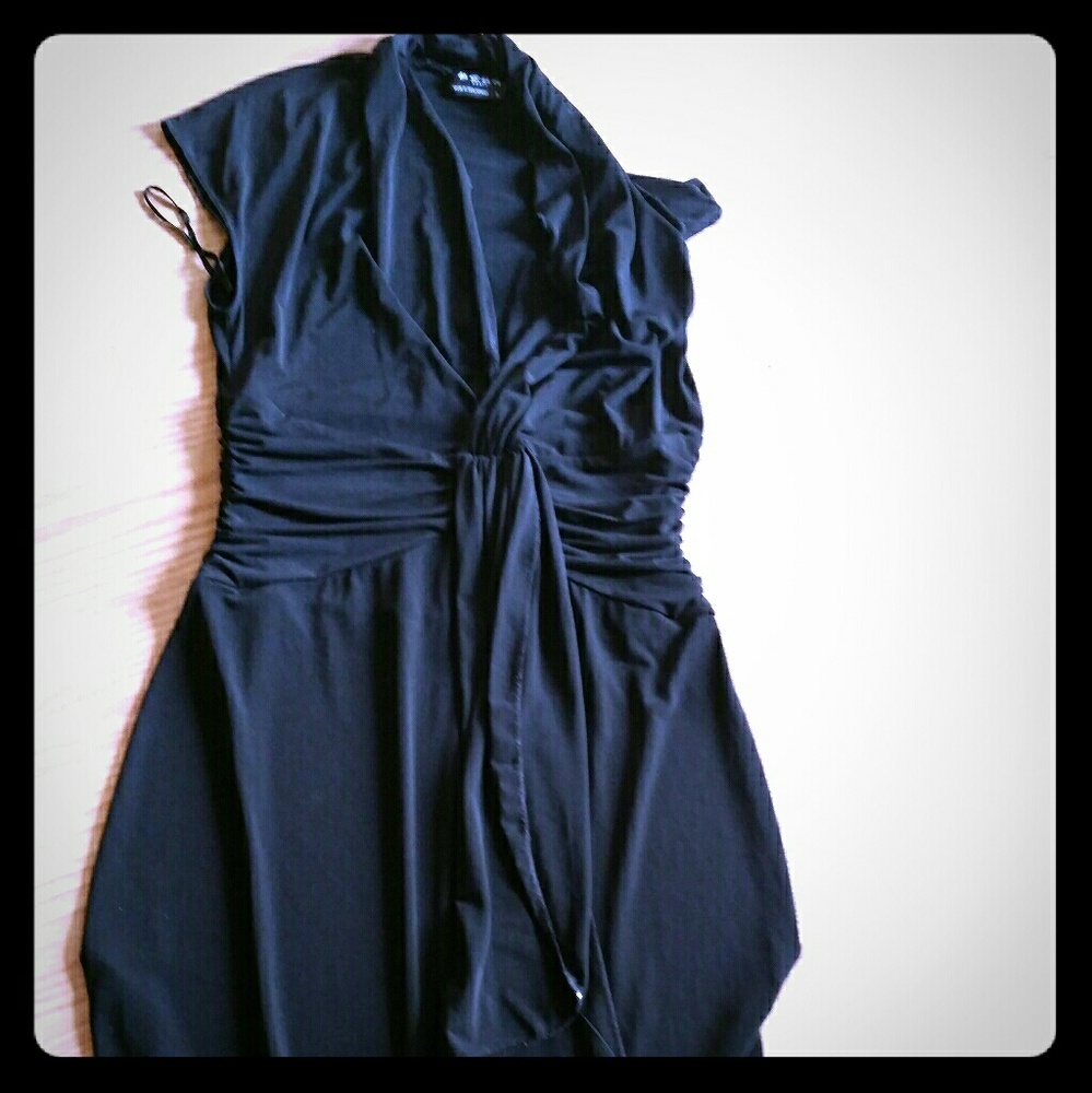 Bcbg Paris black tie front dress