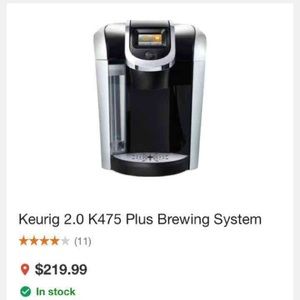 😘FREE GIFT❤Keurug 2.0 k475 plus in color