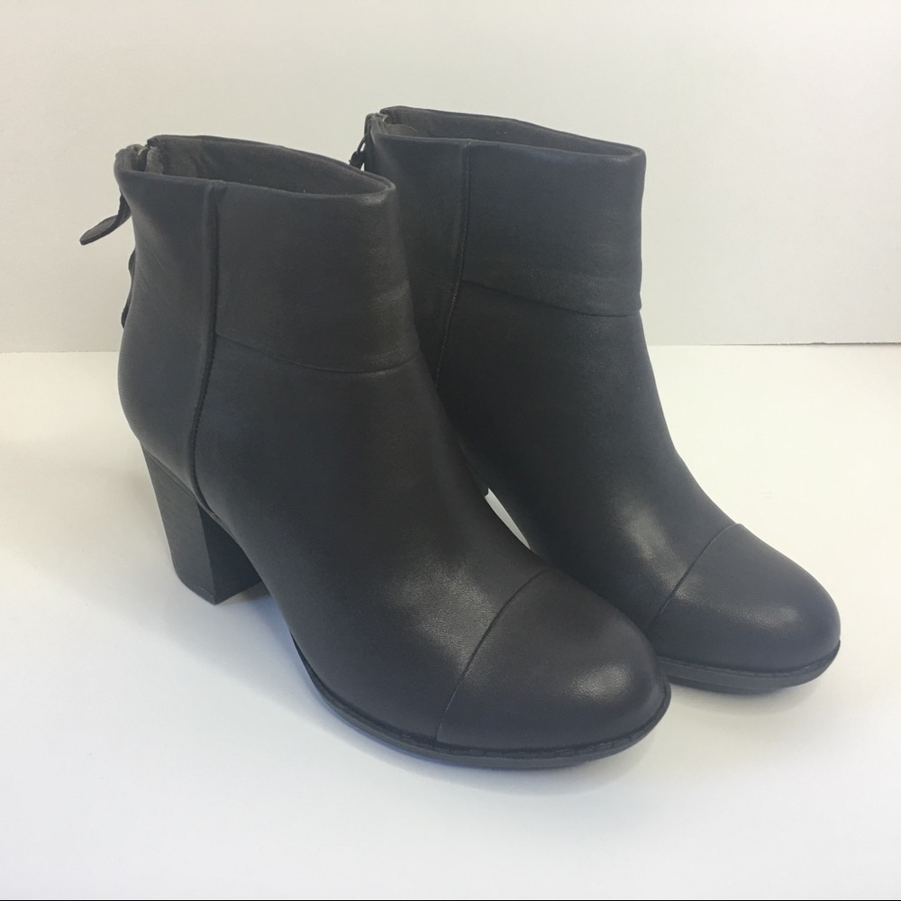 CLARKS black ankle boots