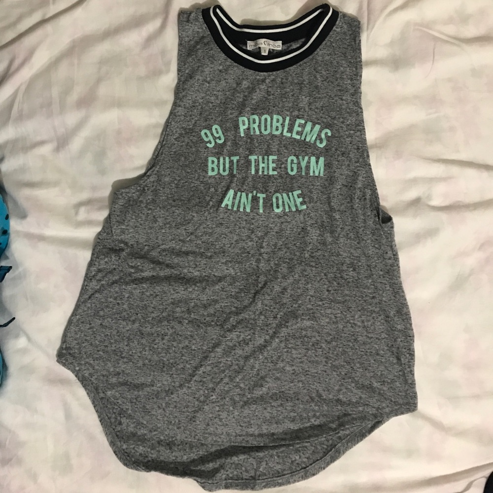 Gray Muscle tee