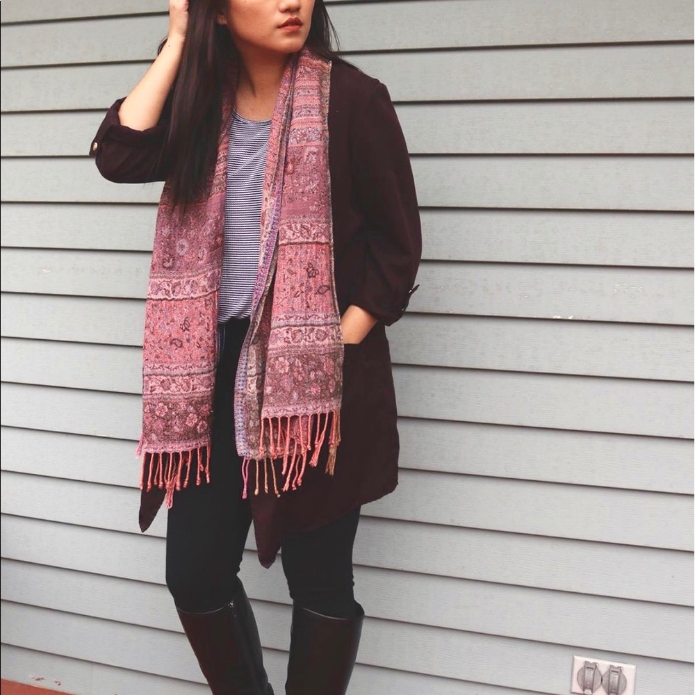 Dark burgundy blazer