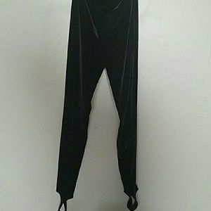 American Apparel Black Velvet Leggings