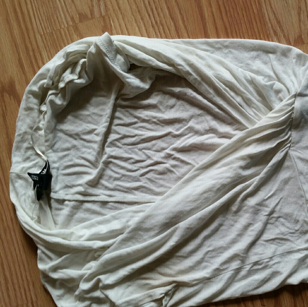 White wrap front top