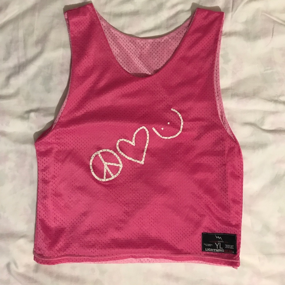 Reversible girl's basketball tee
