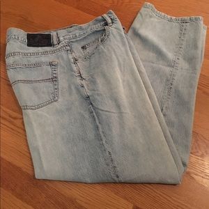 36x30 light washed Tommy Bahama indigo palms