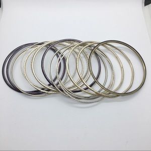 F21 Gold/Purple Bangle Set