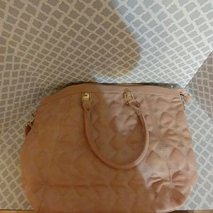 Sheva Large Pink Tote with Crossbody Strap