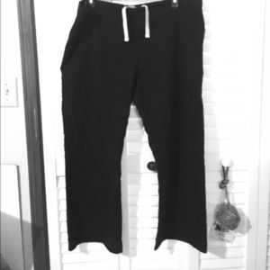 Black scrub pants
