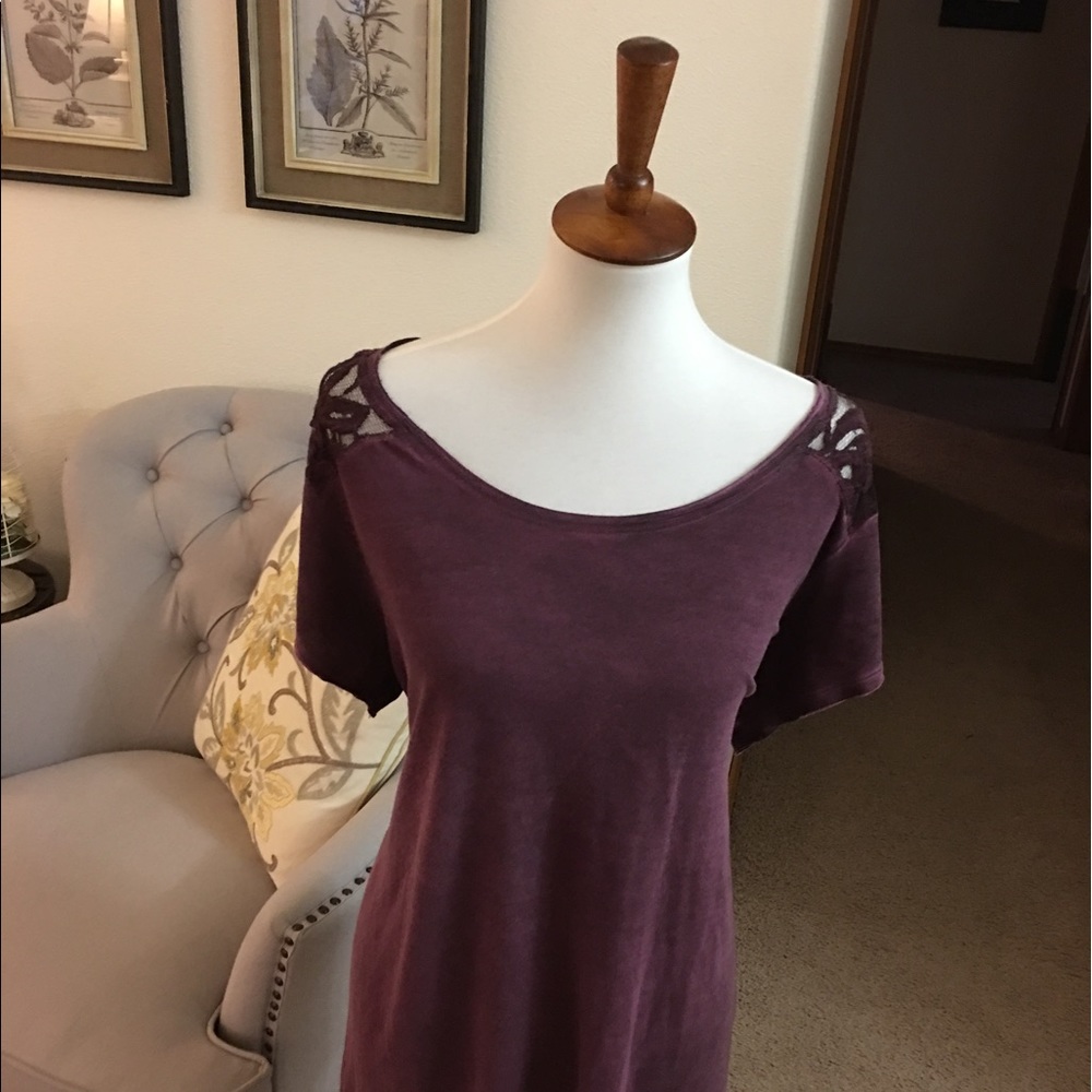 Oil Dyed Lace T-Shirt